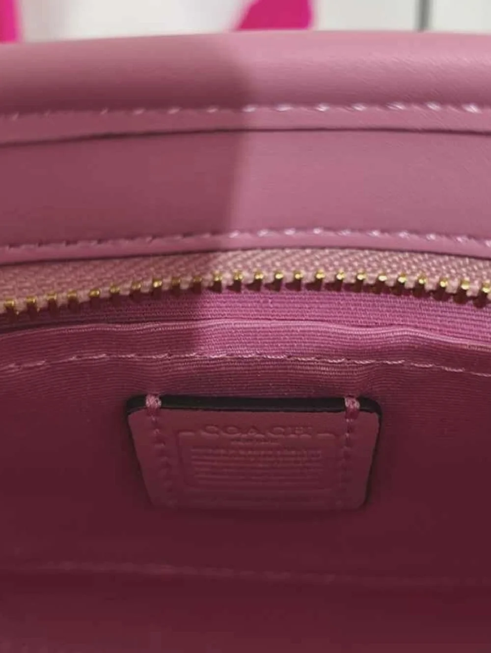 Coach Mini Pink Tote - Picture 6 of 7